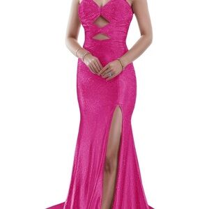 Hot Pink Prom Dress